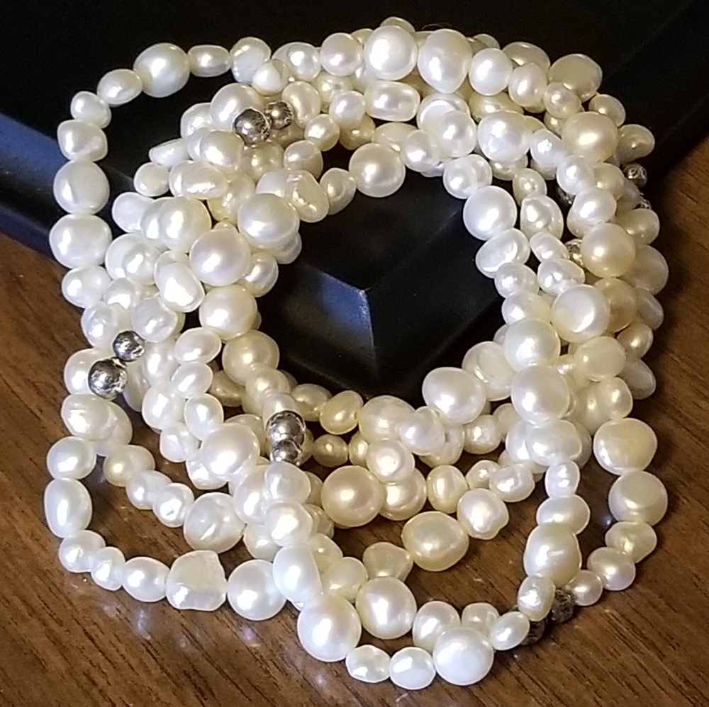 Silpada Sterling Silver & Pearl Bracelets